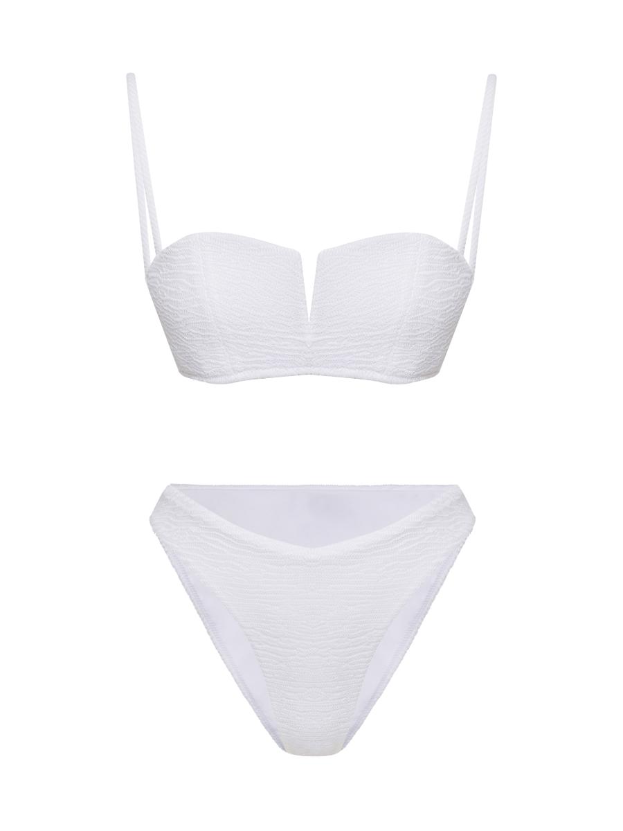 Eros Mid - rise Bikini Bottom White | Porterist