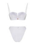 Eros Mid - rise Bikini Bottom White | Porterist