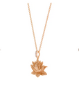 Awakened Lotus Necklace Rose Gold