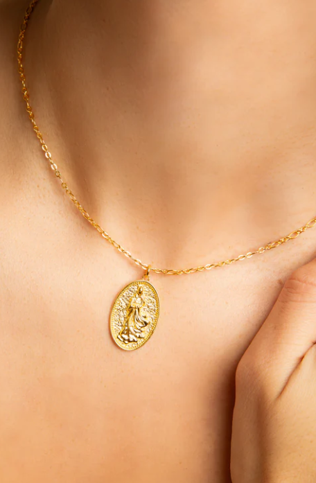 Quan Yin Goddess of Compassion and Mercy Necklace