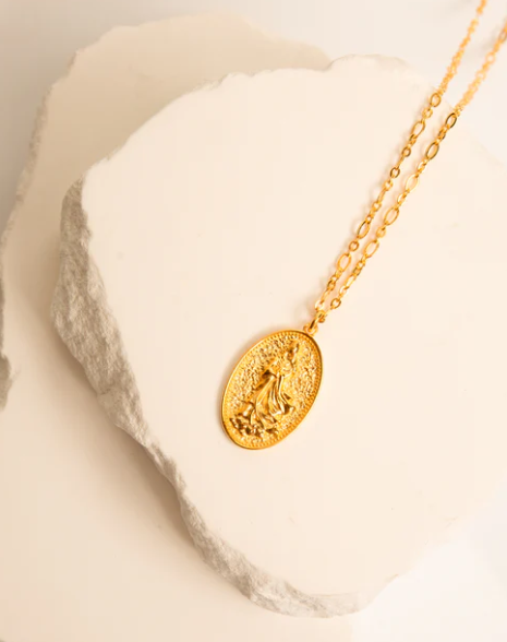 Quan Yin Goddess of Compassion and Mercy Necklace