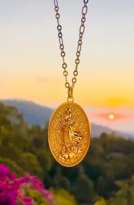 Quan Yin Goddess of Compassion and Mercy Necklace