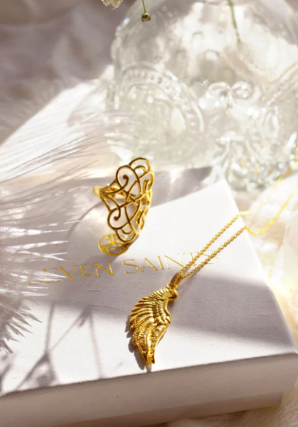 Angel Wing Necklace 18k Gold