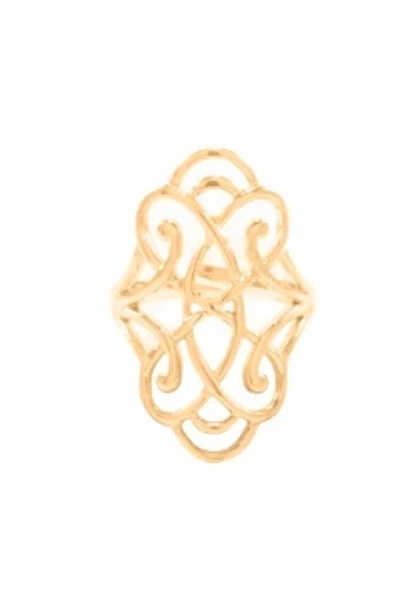 Infinite Love Adjustable Ring 18k Gold