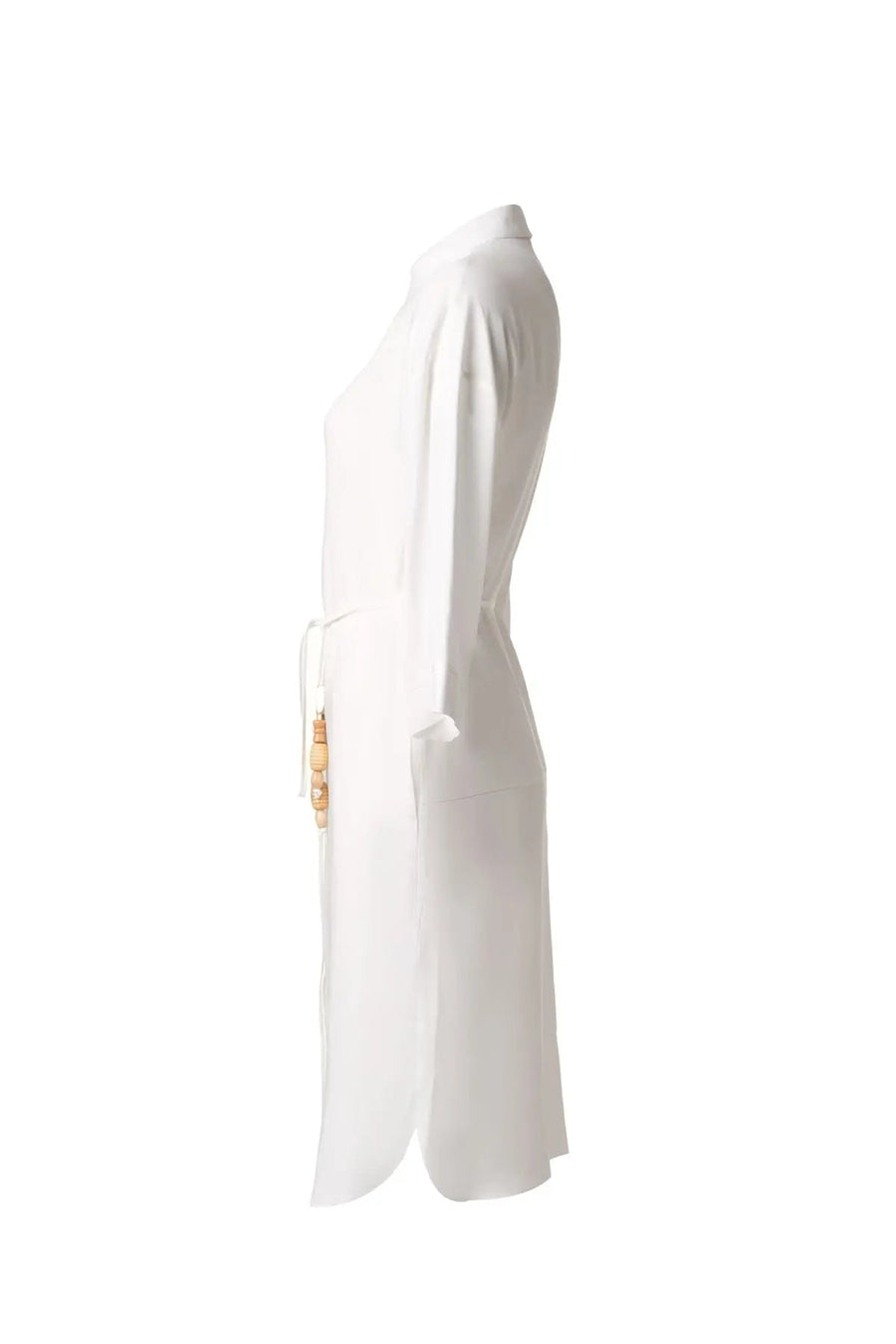 Ecru Rosella Womens Shirt Knee Length Dress Fınal Item - Porterist 2