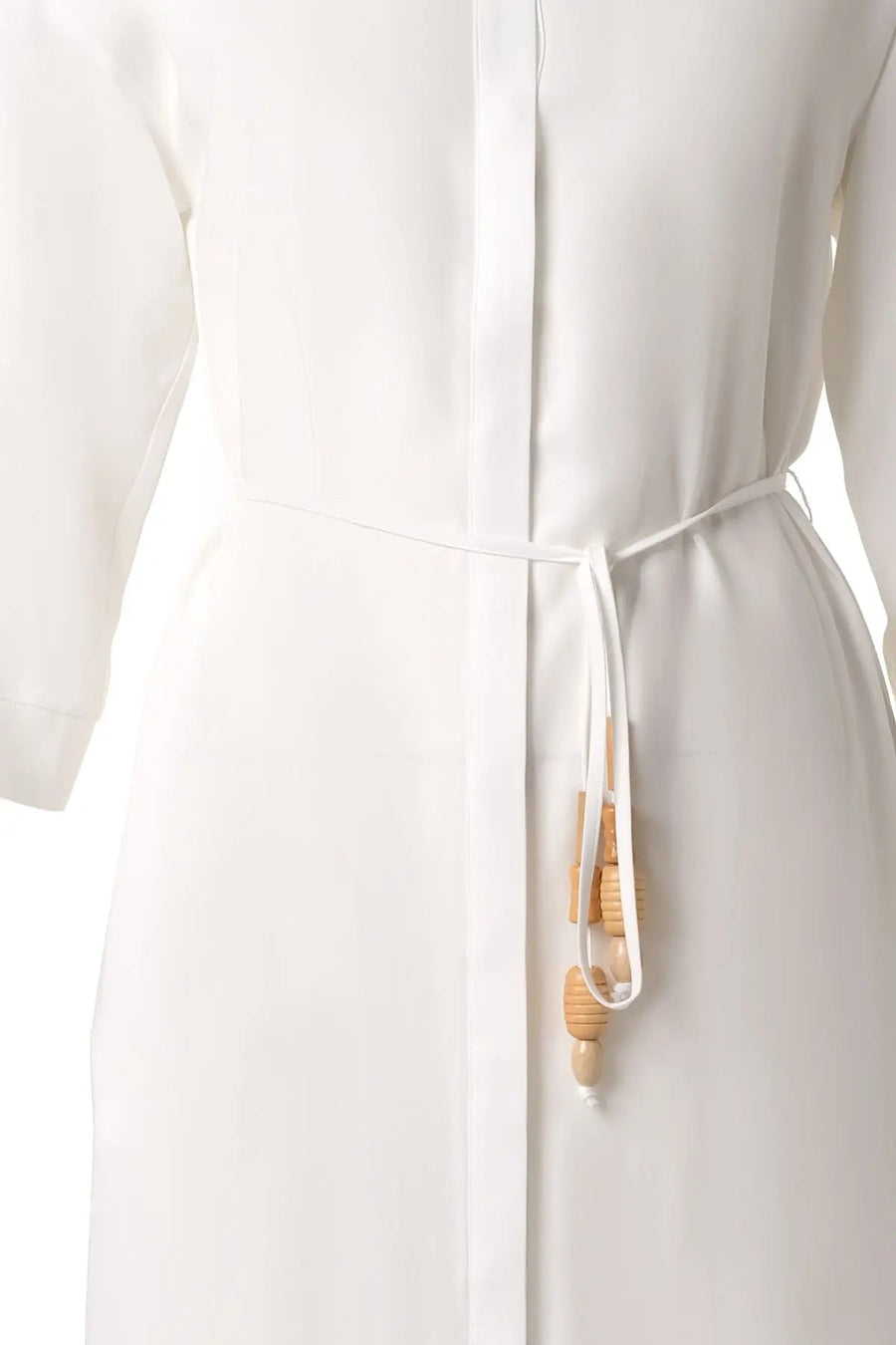 Ecru Rosella Womens Shirt Knee Length Dress Fınal Item - Porterist 3