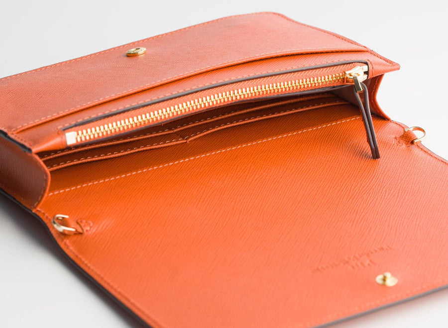 Ela Flap Bag - Orange | Porterist