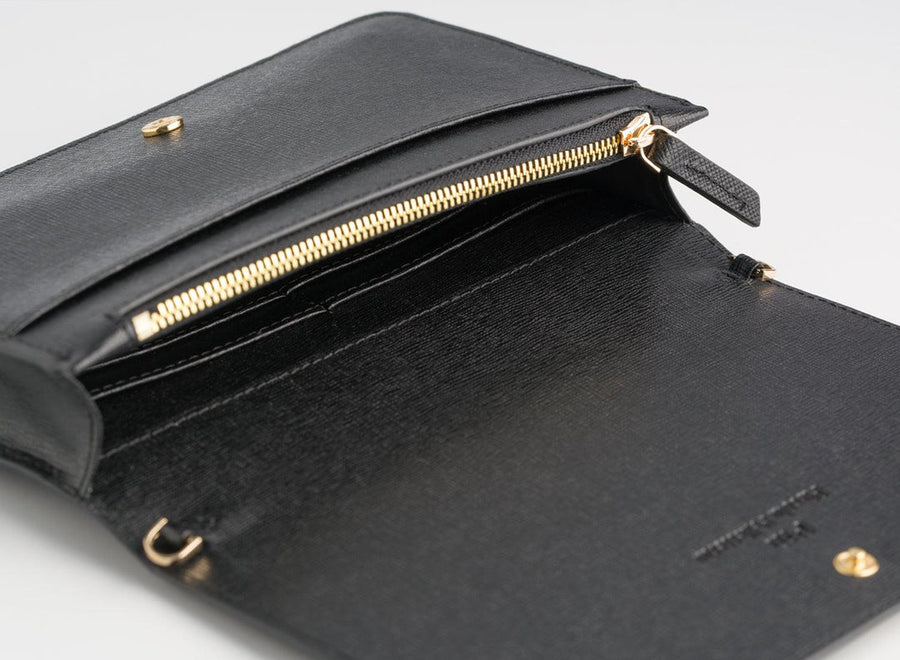 Ela Flap Bag - Black | Porterist