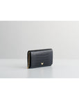 Ela Flap Bag - Navy Blue And Black Croco | Porterist