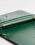 Ela Flap Bag - Green Croco | Porterist