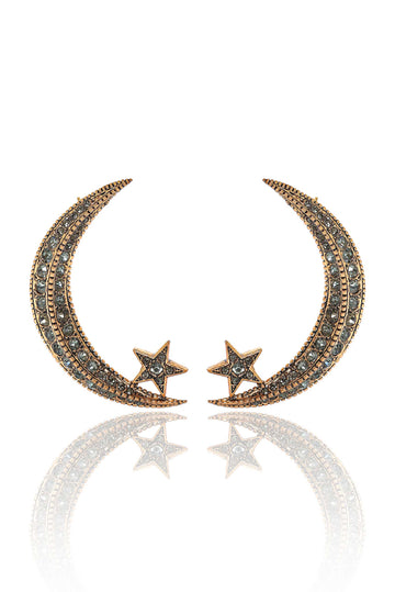 Diamond Crescent Earrings | Porterist