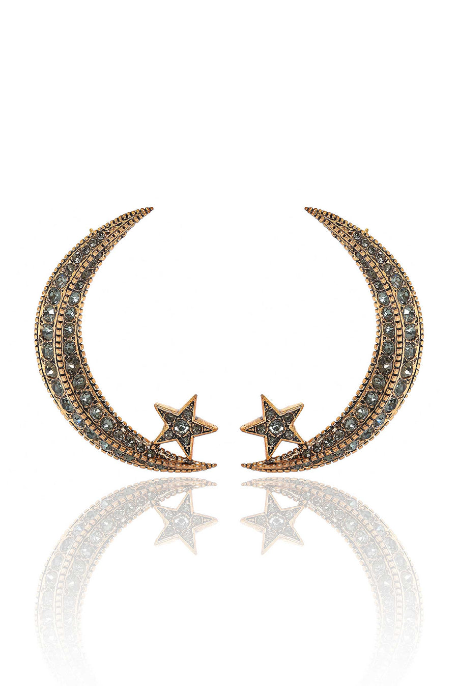 Diamond Crescent Earrings | Porterist