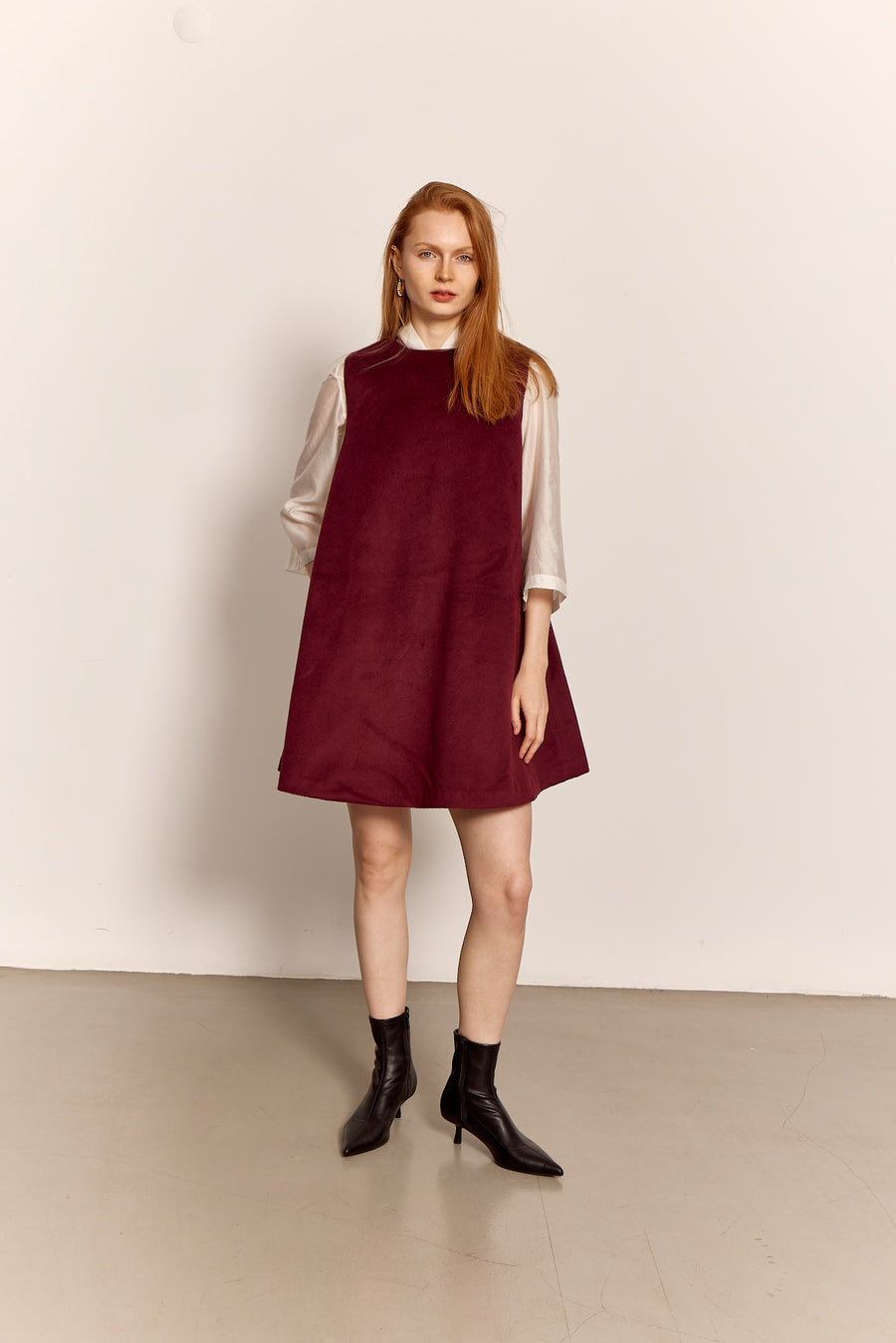 Jackie Shift Dress Red Wine | Porterist