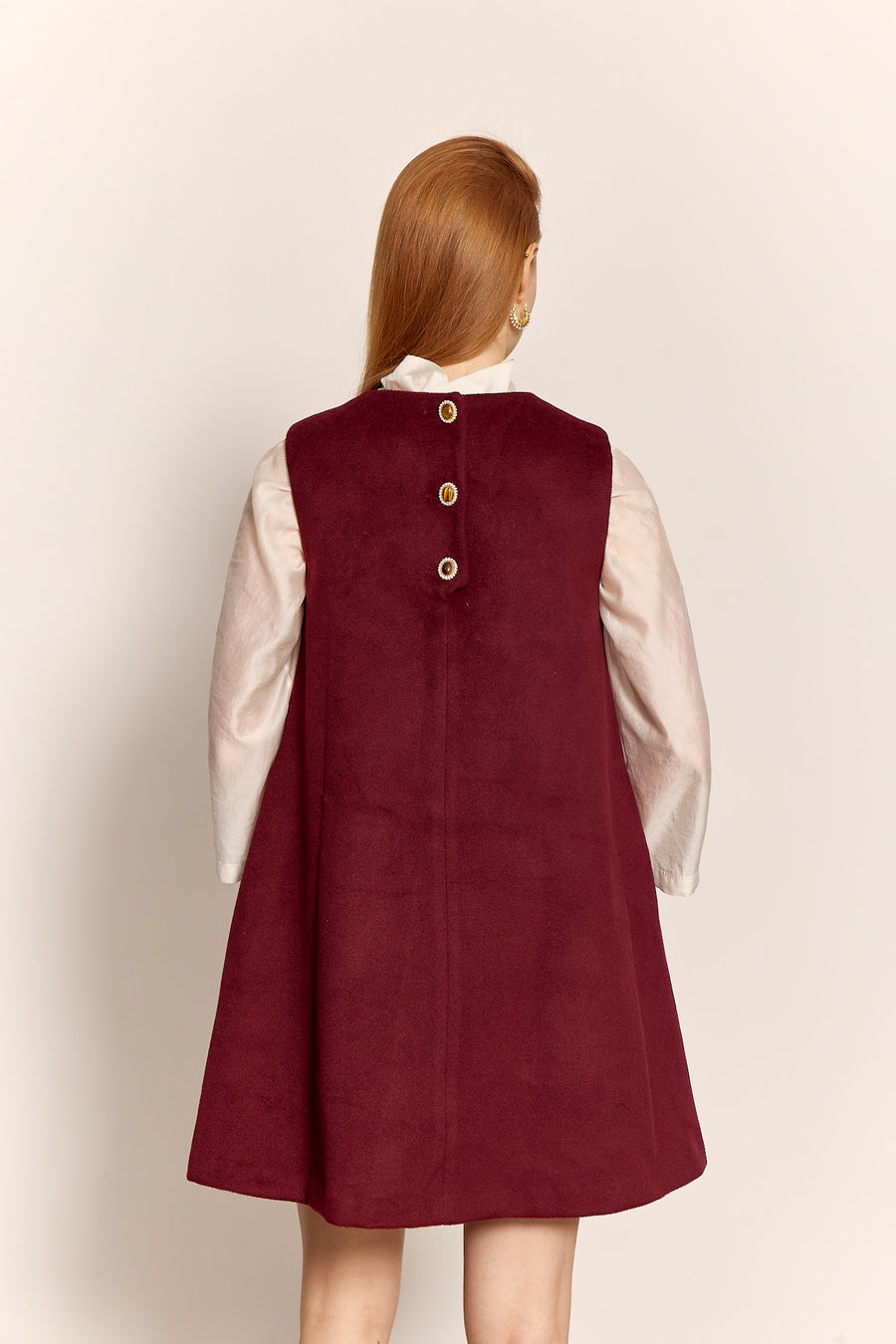 Jackie Shift Dress Red Wine | Porterist