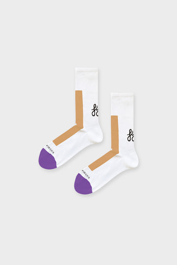 Favorite Socks In Salmon - white Contrast Color | Porterist