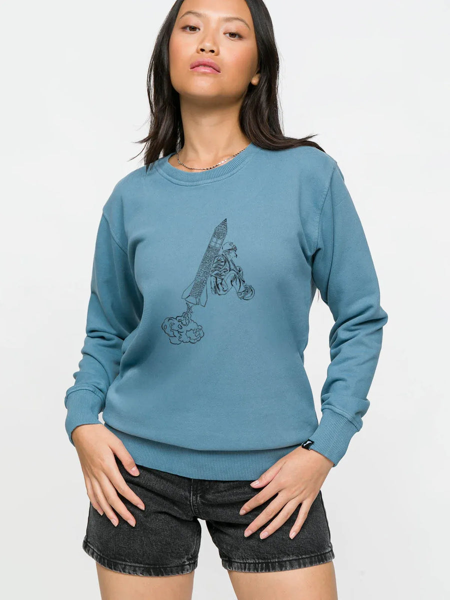 Flying Steps Woman Sweatshirt - Blue | Porterist