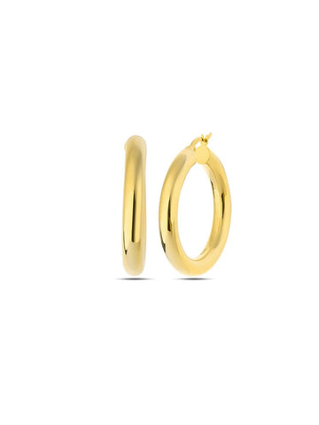 Plain Gold Hoops | Porterist