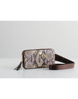 Gina Crossbody Bag - Brown Snake Print | Porterist