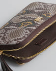 Gina Crossbody Bag - Brown Snake Print | Porterist