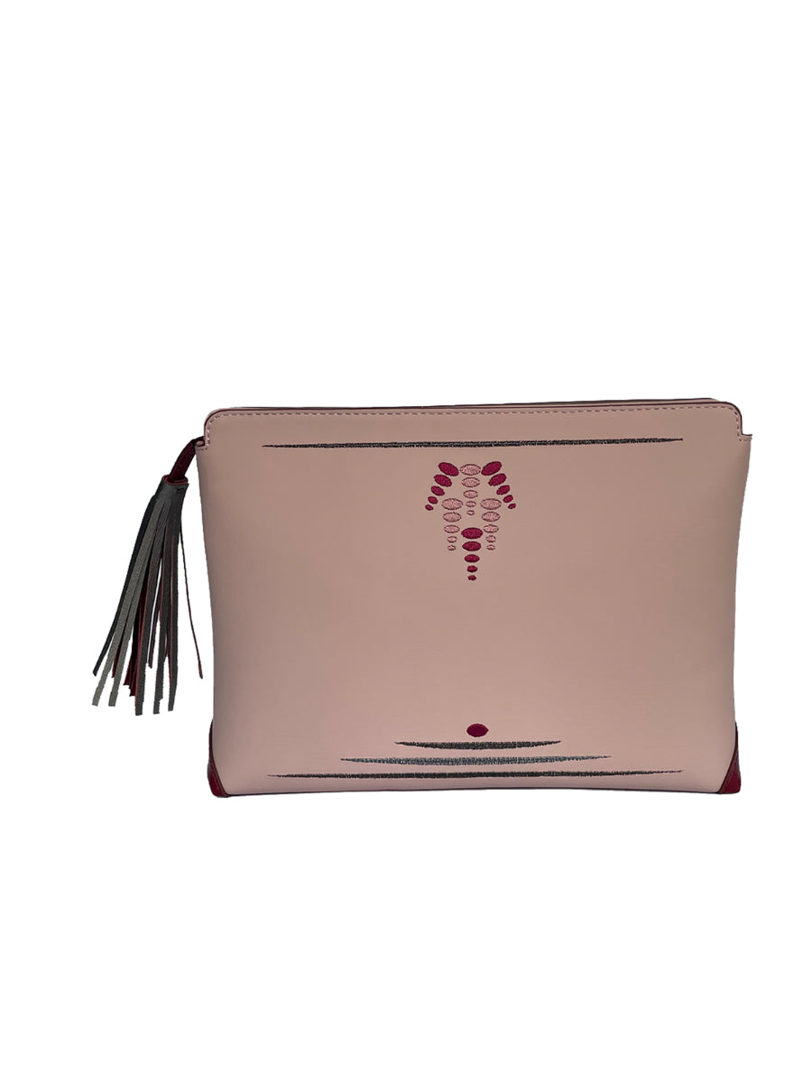 Dusty Rose Mun Clutch - Large Size | Porterist