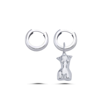 My Girl Silver Pendant Silver Hoop Earrings Silver Pendant Silver Hoop Earrings  - Porterist 1