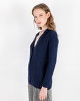 Azade - Navy Blue Cardigan with Camisole Detail - Porterist 2