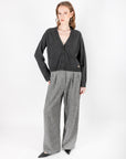 Sinem - Button Detailed Anthracite Cardigan - Porterist 1