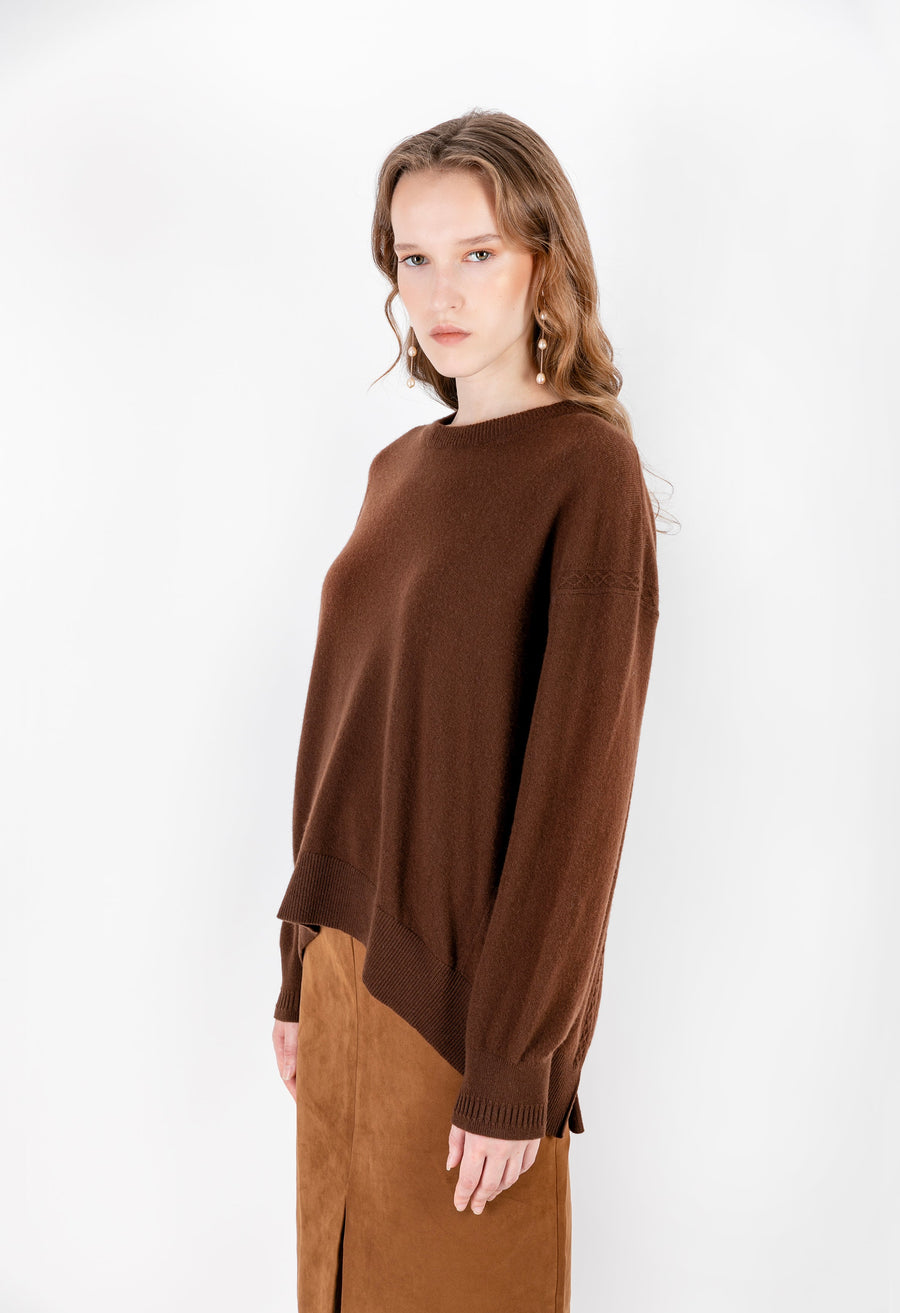 Suzan - Regular Fit Brown Sweater - Porterist 2