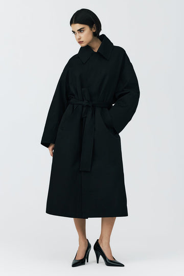 Benito Sequined Detailed Black Coat