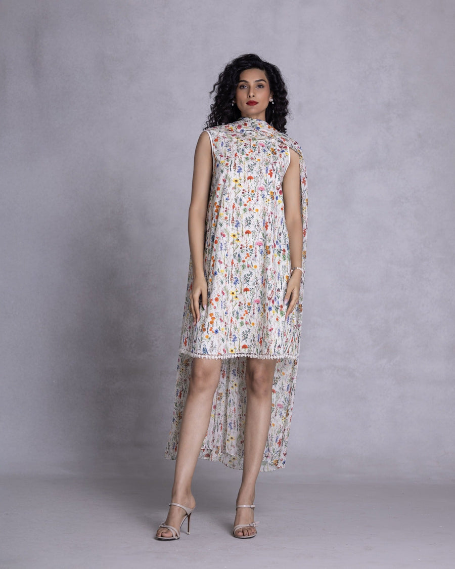 Azalea Shift Dress With Drape