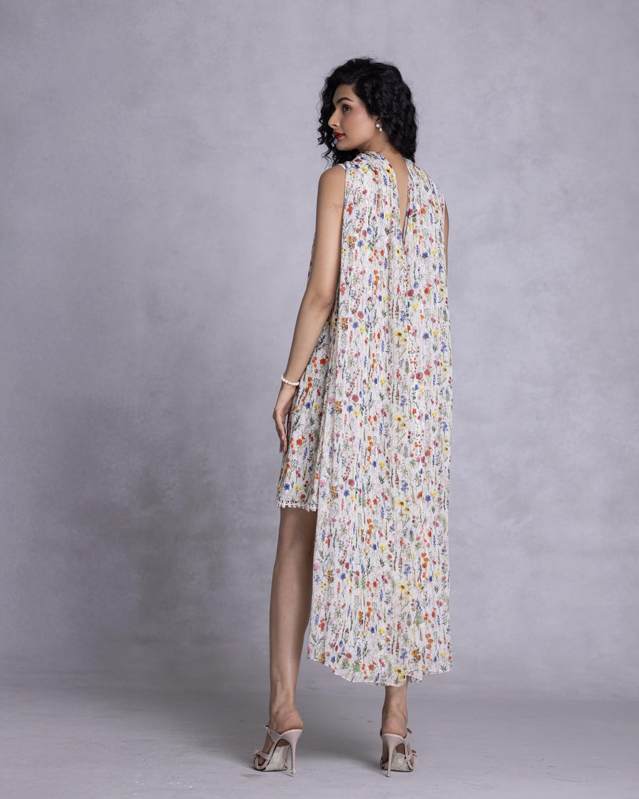 Azalea Shift Dress With Drape