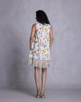Zinnia Shift Dress With Ruffle