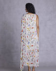 Orchid Shift Dress With Drape