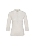 Ivory/cream Wool Blended Jemima Silvery Collar Detailed