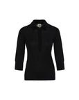 Black Jemima Silvery Collar Detailed Wool Blended Sweater