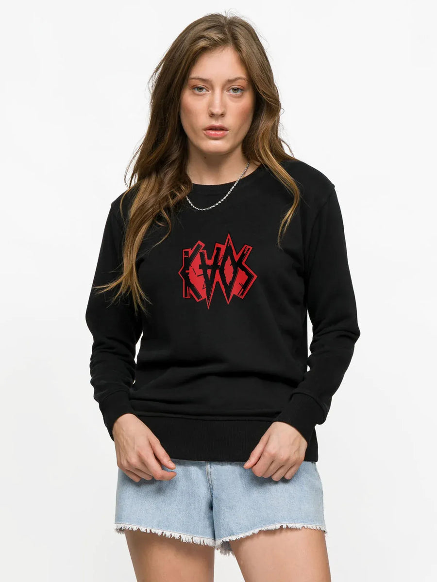 Kaos Woman Sweatshirt - Black | Porterist