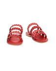 Red Pink Sea Genuine Leather Sandals | Porterist