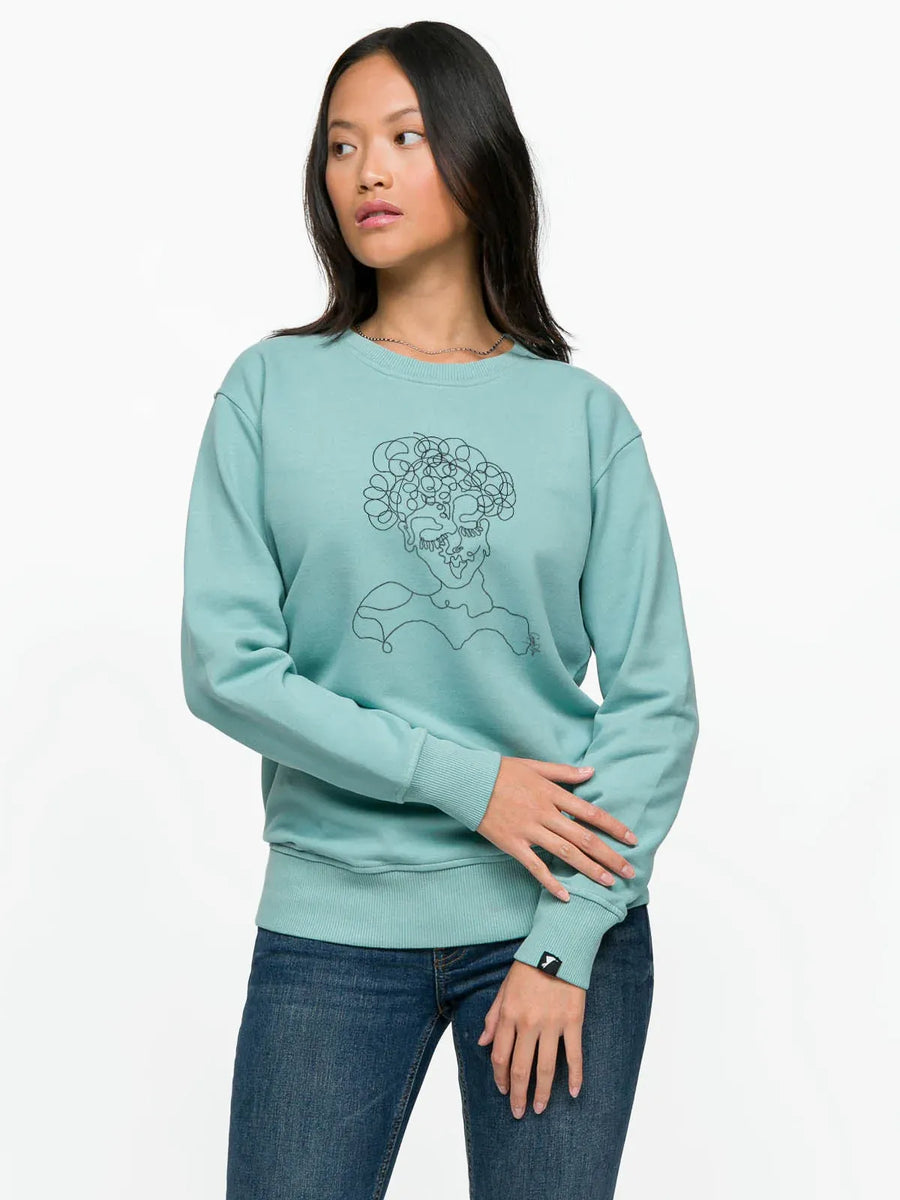 Kıvırcık Woman Sweatshirt - Mint | Porterist