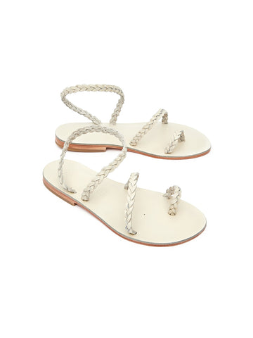 Cream Salt Genuine Leather Sandals | Porterist