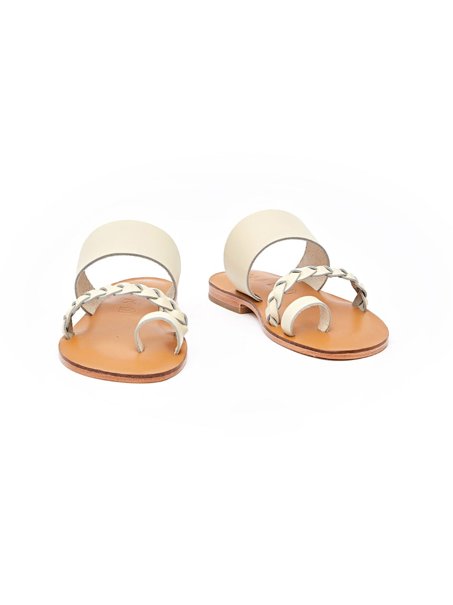 Cream Sand Genuine Leather Sandals | Porterist