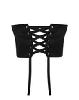 Lisa Black Grosgrain Ribbon Detail Corset | Porterist