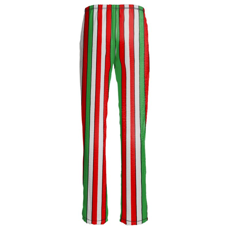 The Sharon Keyser Collection - Let's Gooo! B&W Velvet Satin Pants