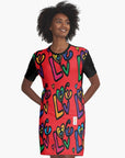 Love 2 © Graphic T-Shirt Dress