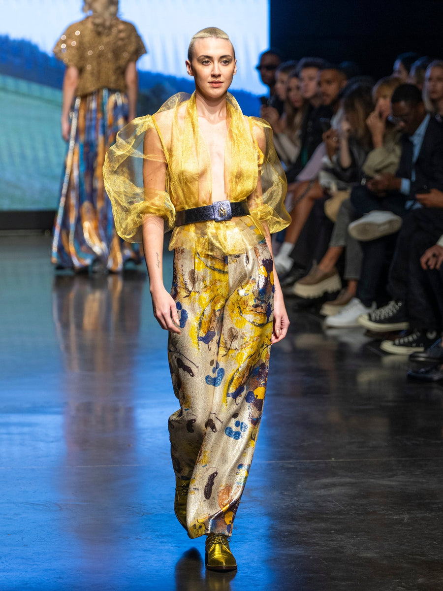 Blouse Transparent Gold