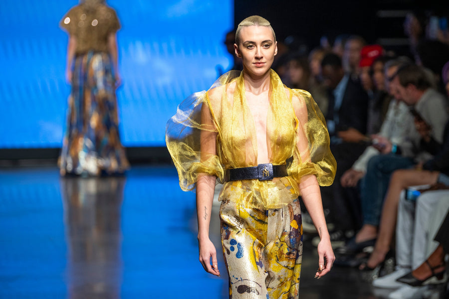 Blouse Transparent Gold