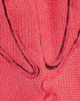 Wool Blended Pink Moher Sweater With Front Balloon