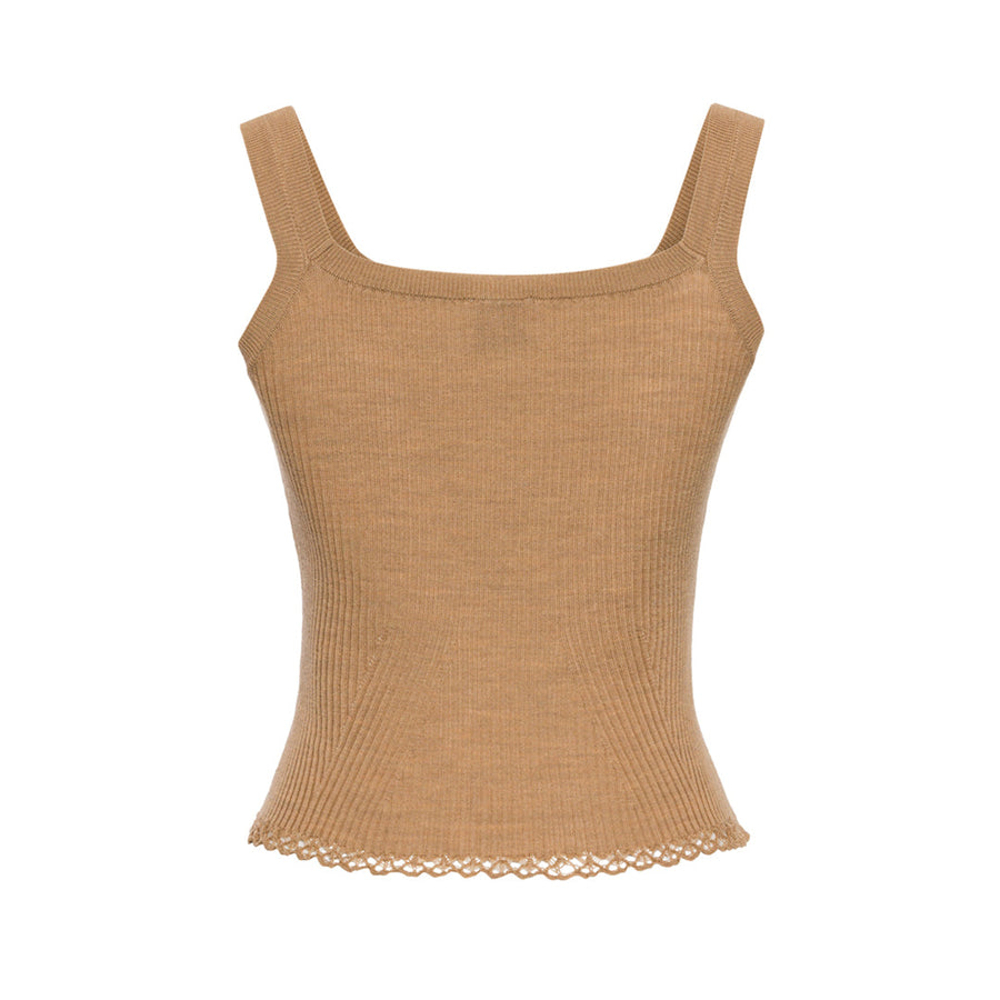 Molly - Camisole Beige Tank Top - Porterist 3