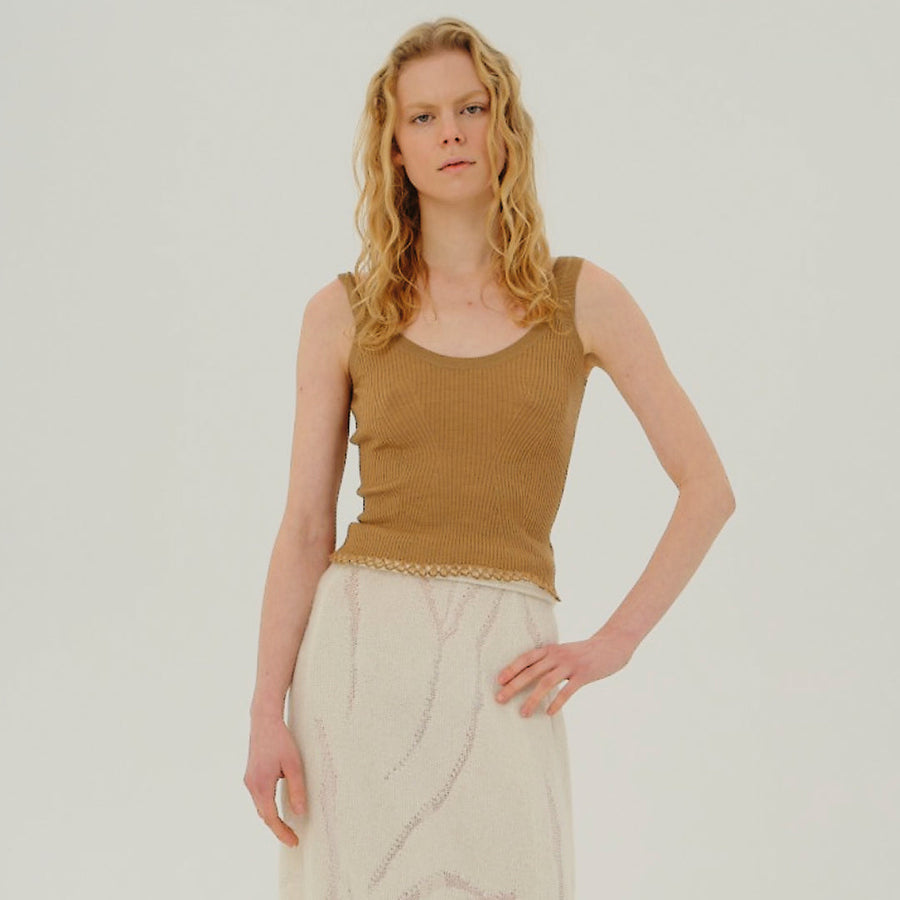 Molly - Camisole Beige Tank Top - Porterist 4