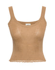 Molly - Camisole Beige Tank Top - Porterist 1