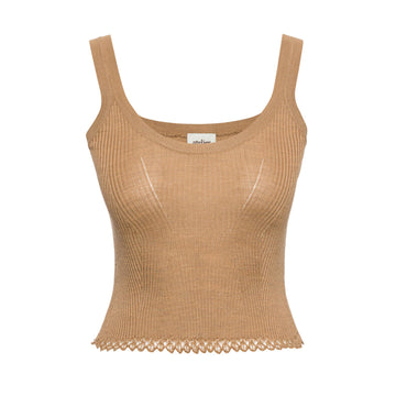 Molly - Camisole Beige Tank Top - Porterist 1